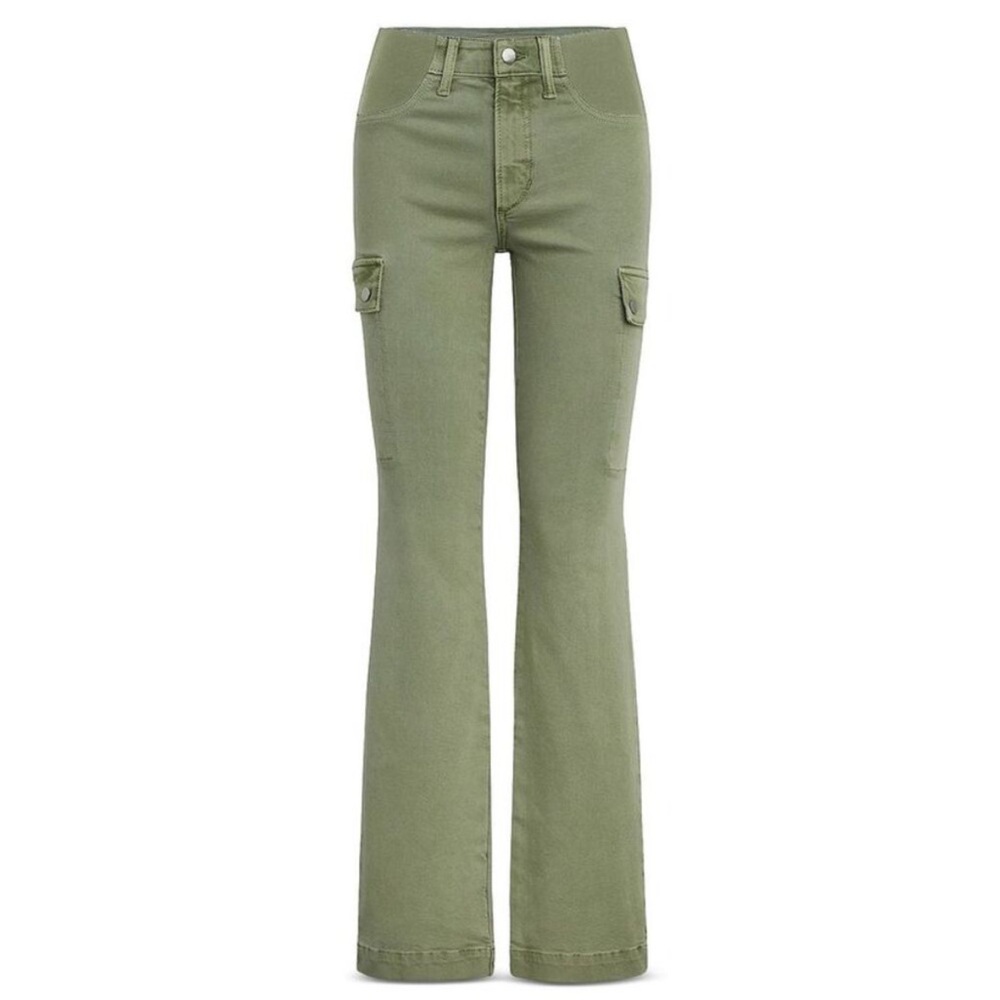 Joe's Jeans Womens The Frankie Mid Rise Cargo Bootcut Maternity Jeans 33 Uniform
